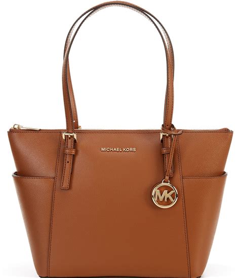 michael kors jet set east west signature tote black|mk saffiano leather tote bag.